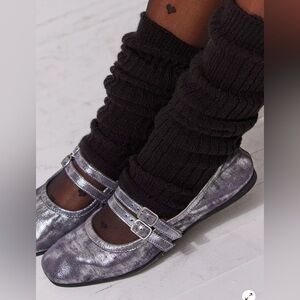 Free People Silver Flats